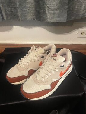Kids Nike Air Max 1 'Sail Vintage Coral' size 5Y